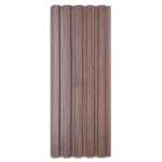 Dark walnut fluted wall panel with wood grain