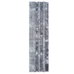 Distressed grey marble panel with grid patterns