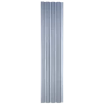 Light blue fluted panel with fine mesh texture