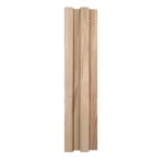 Light maple wood grain fluted panel.