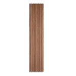 Medium oak wood slat panel.