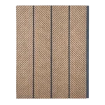 Natural oak herringbone textured wall panel