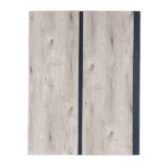 Weathered gray wood slat wall panel