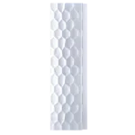 White hexagonal honeycomb textured wall panel